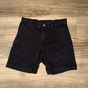 Fabletics The High Side Chino Shorts Mens Size 30 Black 7‎ Inch Athletic Casual